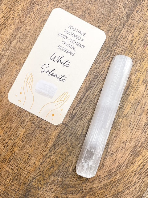 White Selenite Crystal