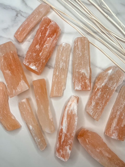 Orange Selenite Crystal