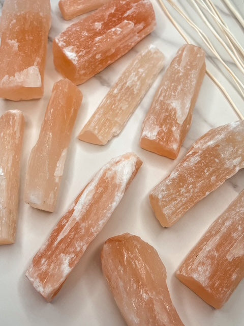 Orange Selenite Crystal