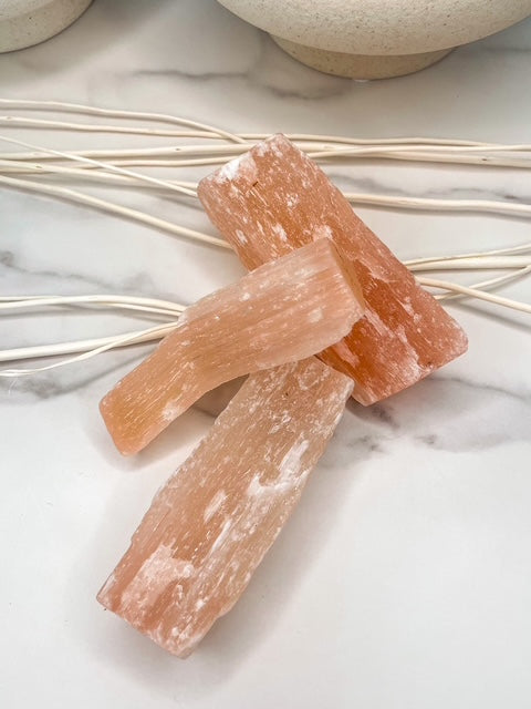 Orange Selenite Crystal