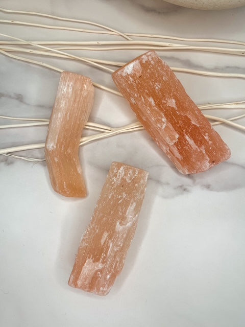 Orange Selenite Crystal