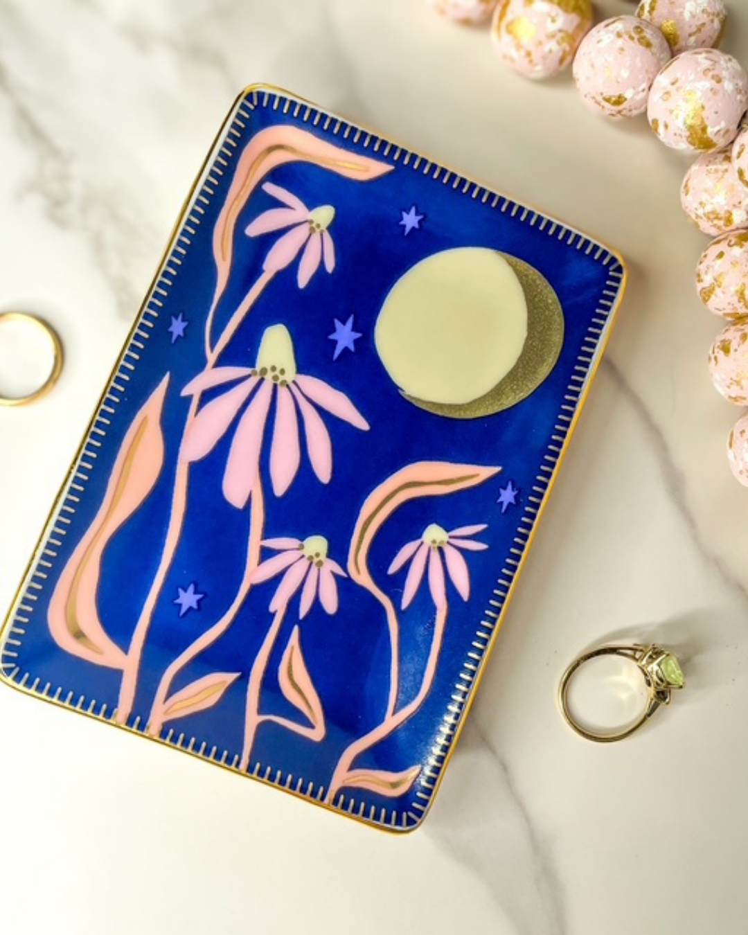 Moonlight in the Garden Ring Dish