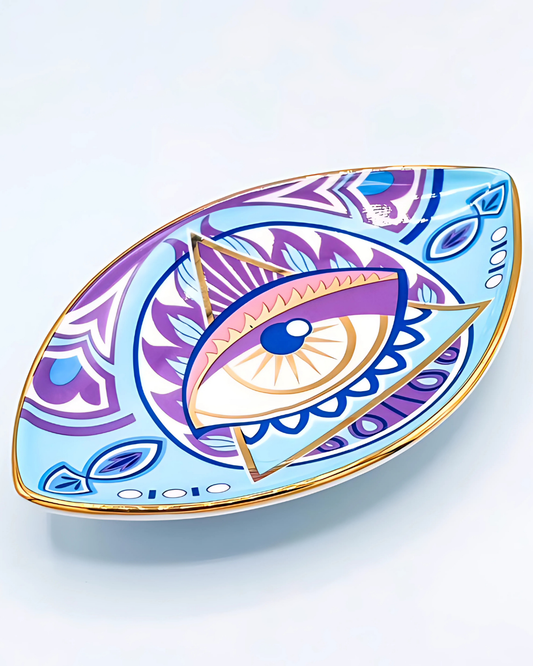 Blue Paradise Ring Dish trinket tray blue