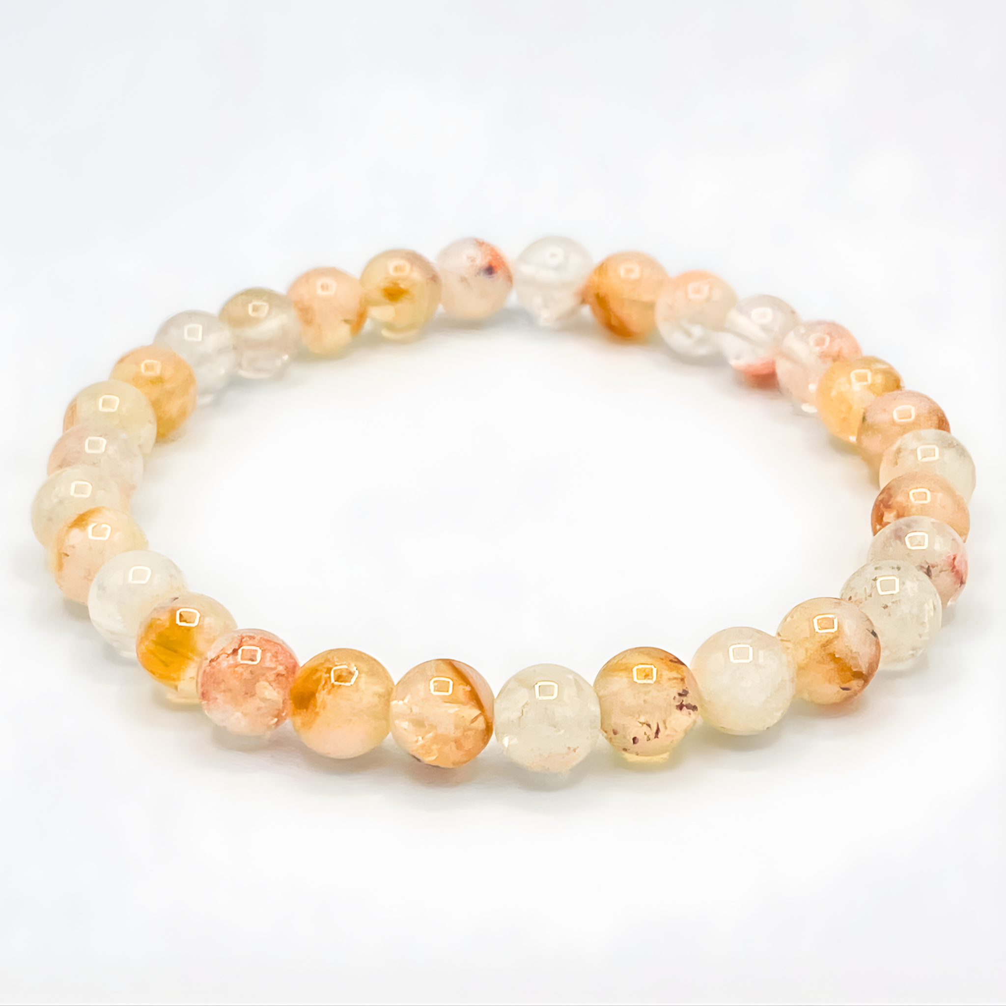 citrine crystal bead bracelet 