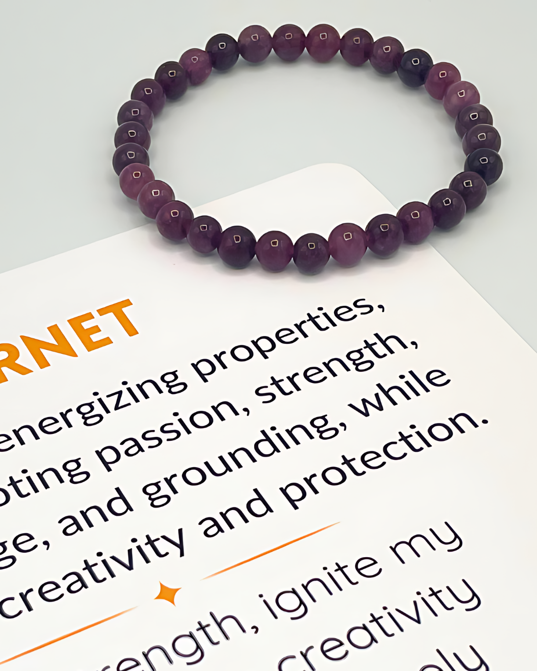 Crimson Guardian - Garnet Bracelet 5