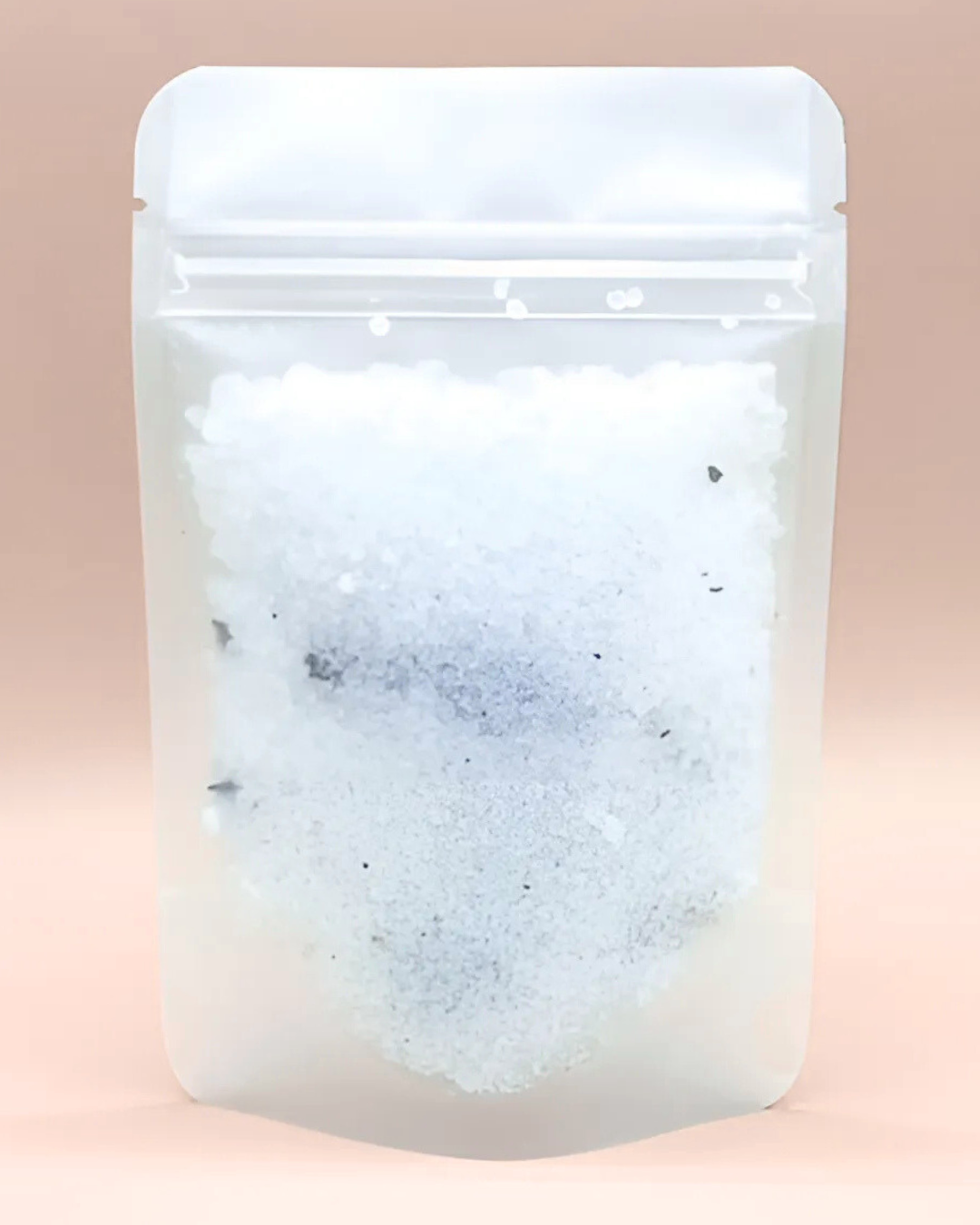 White packaging with a textured interior on a beige background