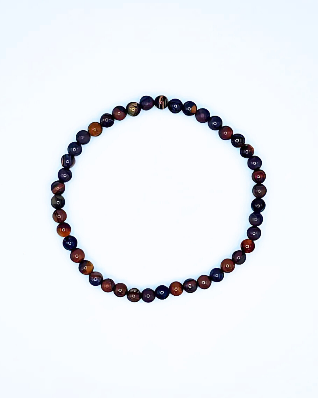 Roundel with multicolored beads on a white background